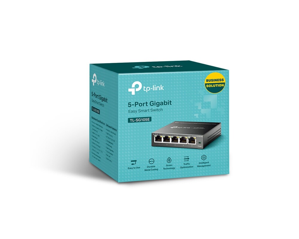 Switch (Комутатор) TP-Link TL-SG105E 5-Port Gigabit Easy Smart 5