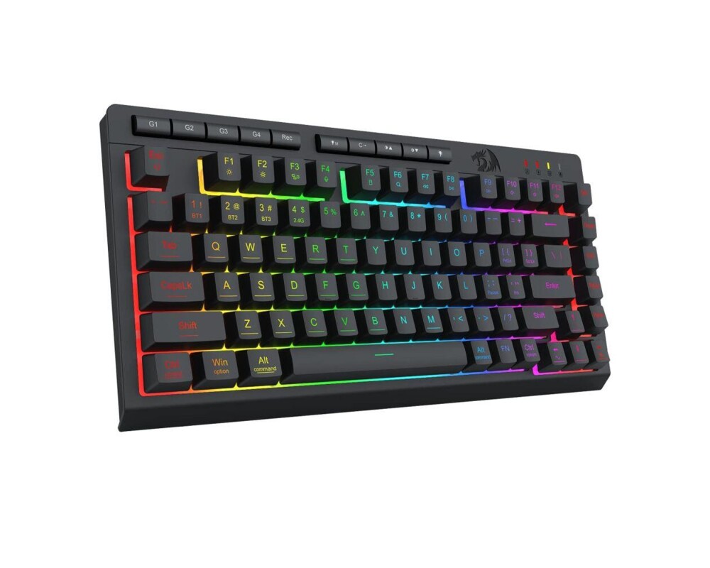 Клавиатура Redragon Crescent Pro K524RGB-PRO с кабел и безжична Bluetooth, RGB осветление - черна 3