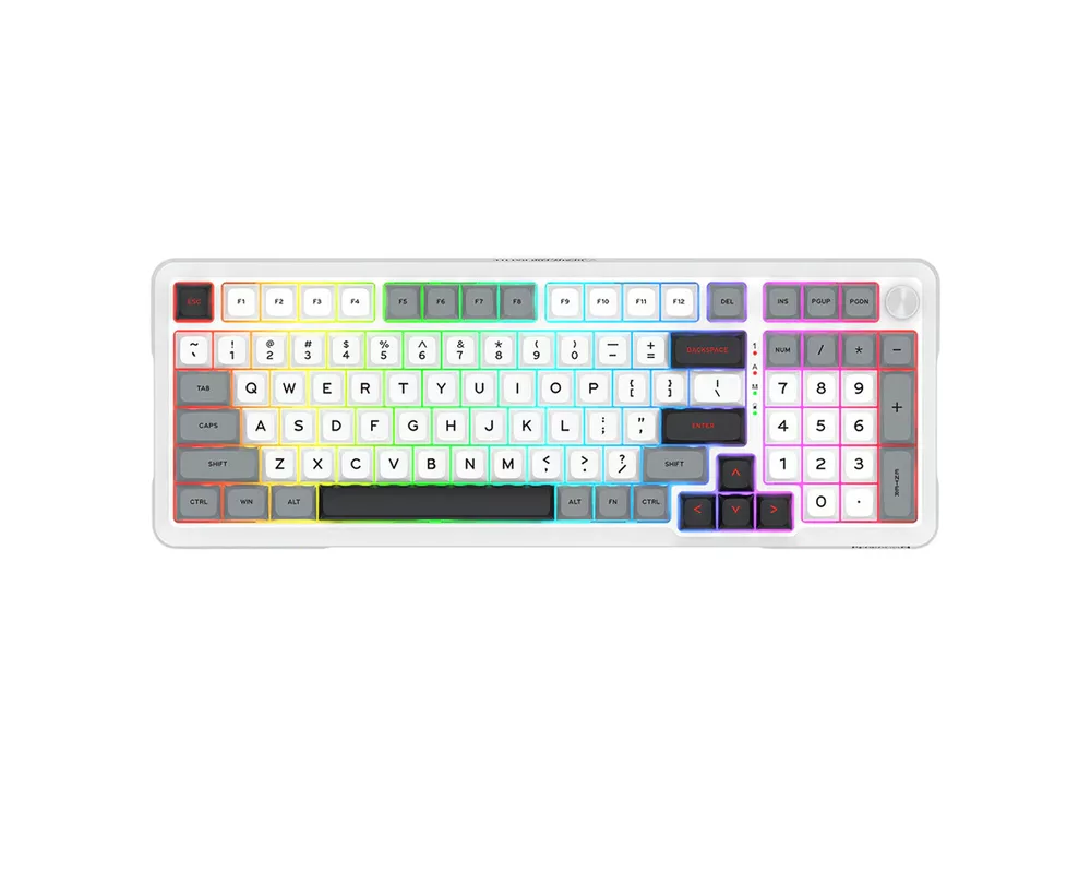 Клавиатура Redragon Bragi Pro K688WGL-RGB-PRO - бяло/сиво 3