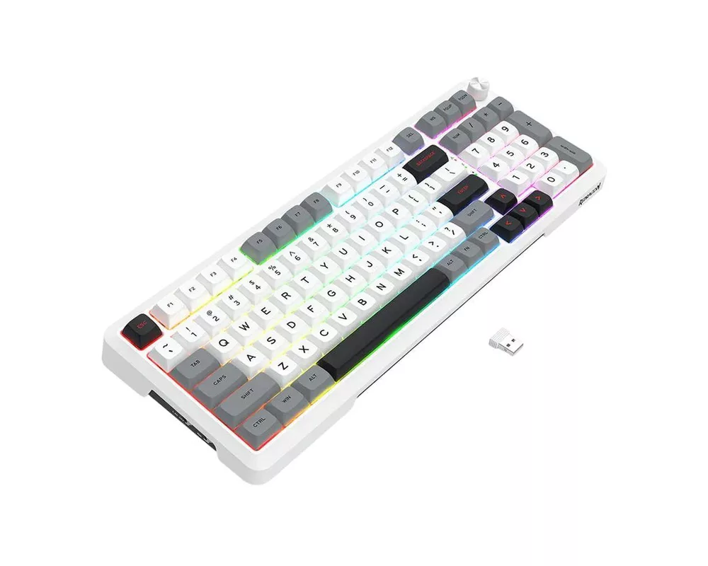 Клавиатура Redragon Bragi Pro K688WGL-RGB-PRO - бяло/сиво 7