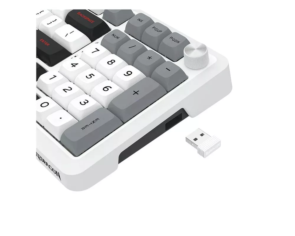 Клавиатура Redragon Bragi Pro K688WGL-RGB-PRO - бяло/сиво 6