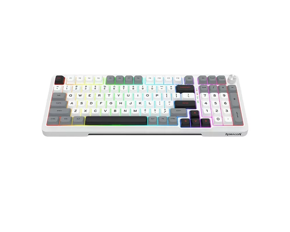 Клавиатура Redragon Bragi Pro K688WGL-RGB-PRO - бяло/сиво 3