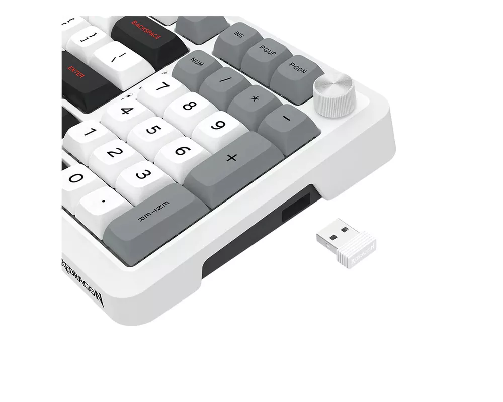 Клавиатура Redragon Bragi Pro K688WGL-RGB-PRO - бяло/сиво 2