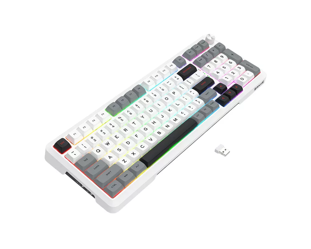 Клавиатура Redragon Bragi Pro K688WGL-RGB-PRO - бяло/сиво 9