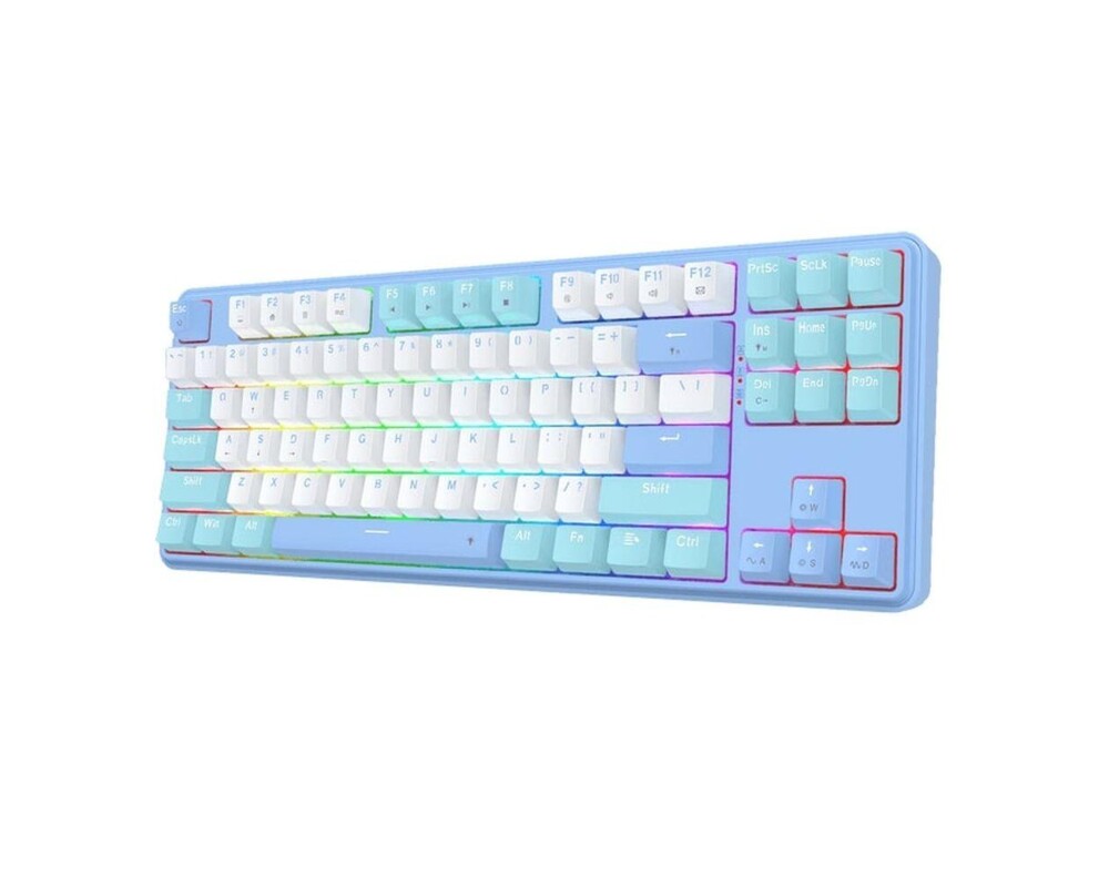 Клавиатура Redragon Star Blade K707WBB-RGB - синьо/бяло 4