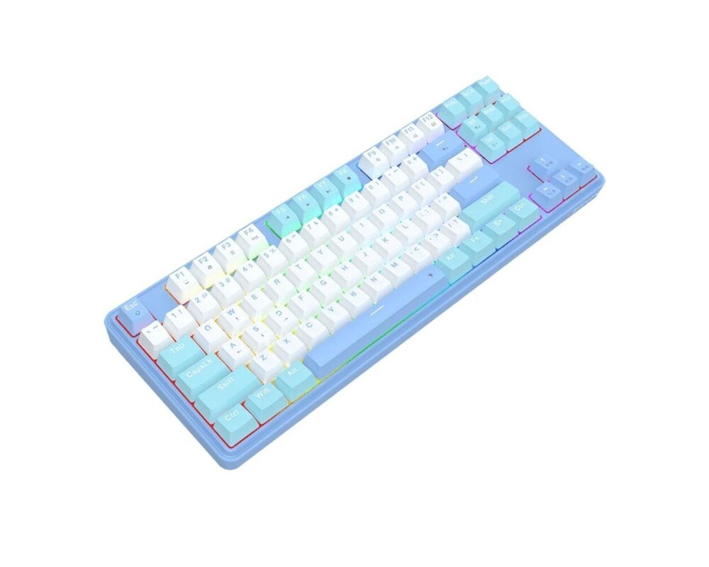 Клавиатура Redragon Star Blade K707WBB-RGB - синьо/бяло 6