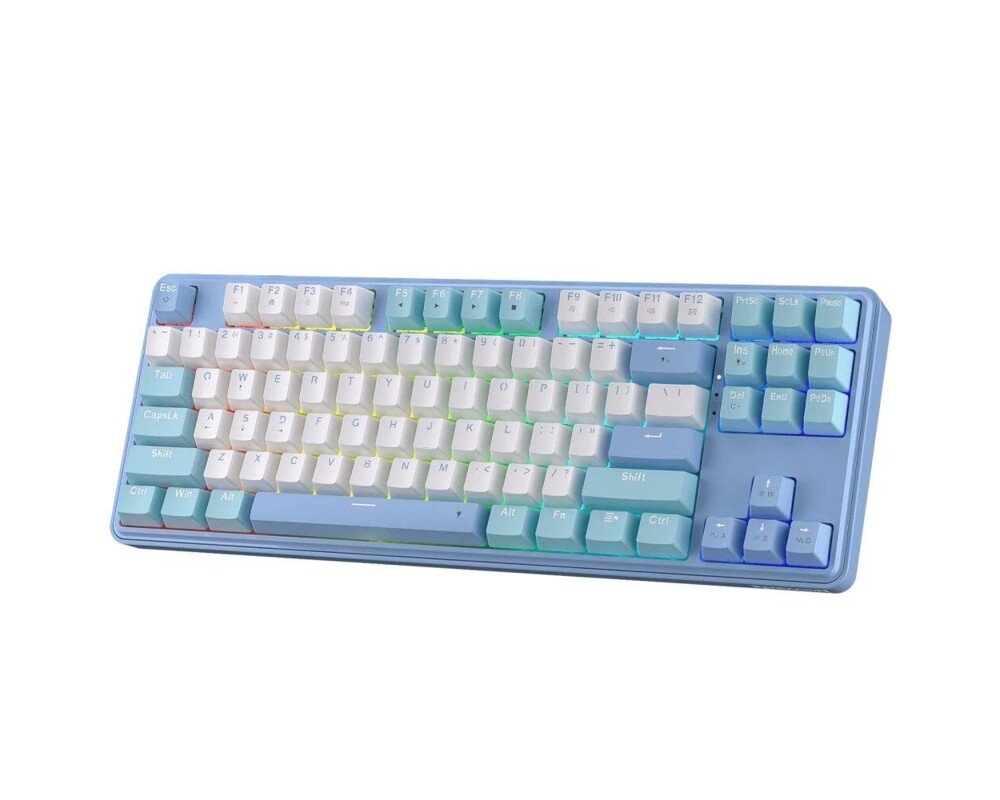 Клавиатура Redragon Star Blade K707WBB-RGB - синьо/бяло 2