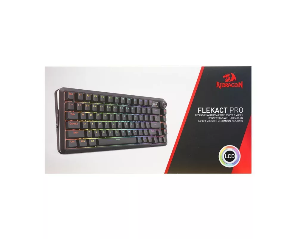 Клавиатура Redragon Flekact Pro K708-RGB-PRO, RGB осветление - черна 10