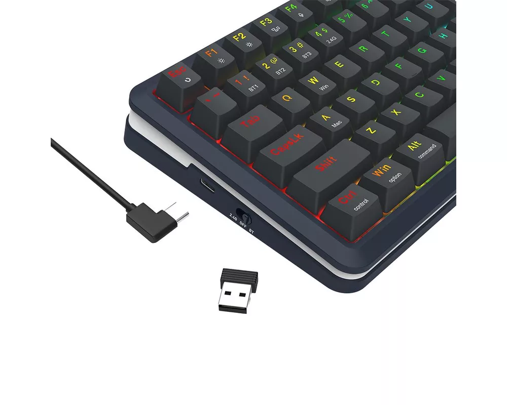 Клавиатура Redragon Flekact Pro K708-RGB-PRO, RGB осветление - черна 8