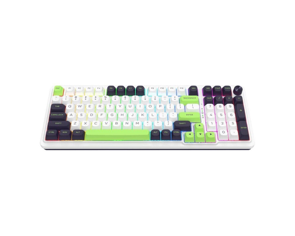 Клавиатура Redragon Eisa Max K686WBG-RGB-MAX RGB осветление - бяло/зелено 5