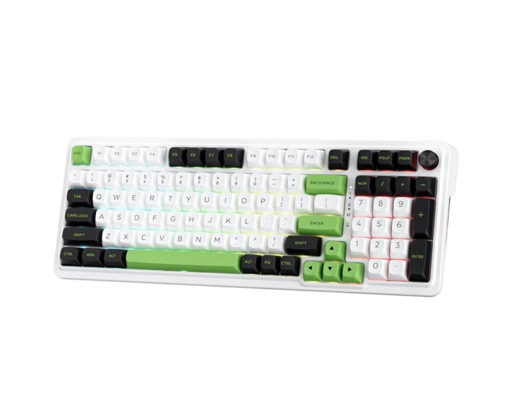 Клавиатура Redragon Eisa Max K686WBG-RGB-MAX RGB осветление - бяло/зелено 4