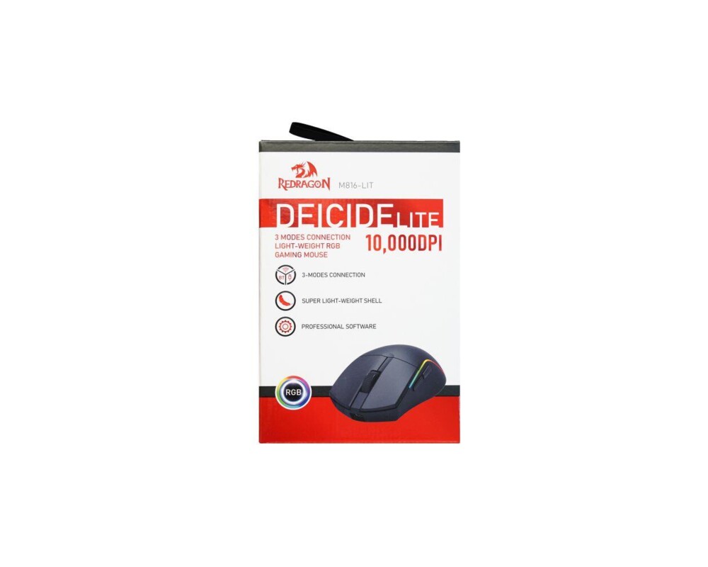 Мишка Redragon Deicide Lite M816-LIT с кабел и безжична Bluetooth, RGB осветление - черна 9