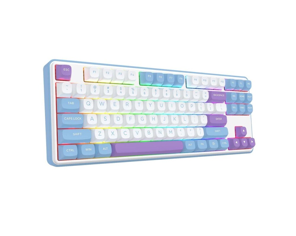 Клавиатура Redragon Star Blade Pro K707WBP-RGB-PRO - бяло/лилаво 3