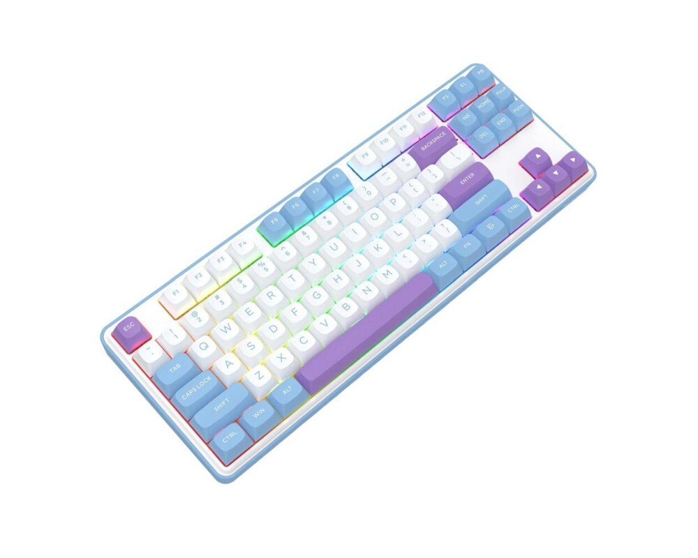 Клавиатура Redragon Star Blade Pro K707WBP-RGB-PRO - бяло/лилаво 6