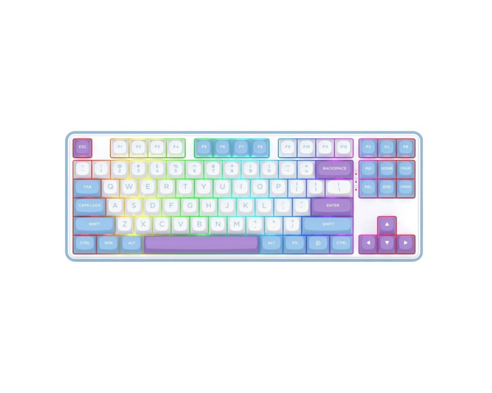 Клавиатура Redragon Star Blade Pro K707WBP-RGB-PRO - бяло/лилаво 2