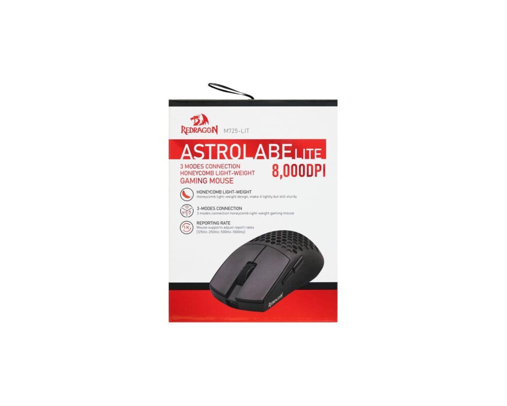 Мишка Redragon Astrolabe Lite M725-LIT с кабел и безжична Bluetooth връзка - черна 7