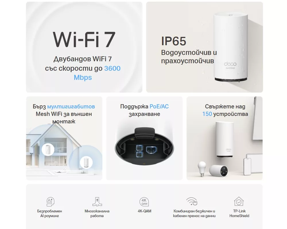 Рутер TP-Link Deco BE25-Outdoor BE3600 10