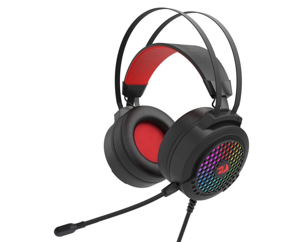 Слушалки Redragon Carmen H261 с RGB осветление - черни