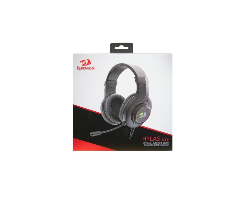 Слушалки Redragon Hylas H371-RGB USB RGB осветление - черни 5
