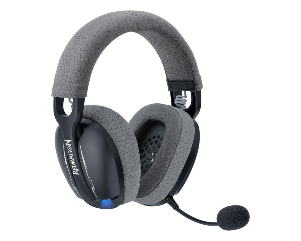 Слушалки Redragon Skuld Pro H878BG с кабел и безжична Bluetooth подсветка - черни 2