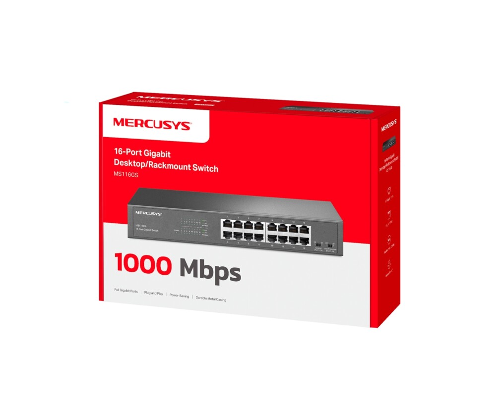Switch (Комутатор) Mercusys MS116GS 8