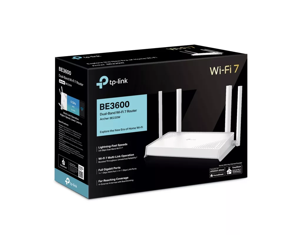 Рутер TP-Link Archer BE220W BE7200 2-лентов 9