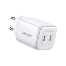  Ugreen CD294 220V 2xUSB-C, GaN, 45W, PD, NEXODE 15327 - бяло 853756 15327 на топ цена - PIC.bg