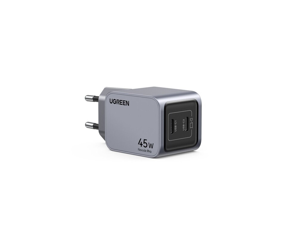 Зарядно Ugreen X707 NEXODE PRO 35008, 220V 2xUSB-C, GaN, 45W 2