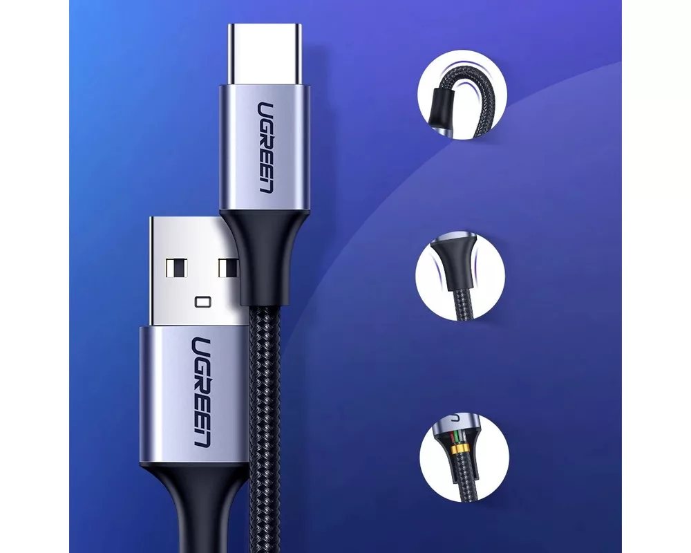 Ugreen US288 60126 USB-A към USB-C – 1 м - сив 854052 60126 на топ цена ...