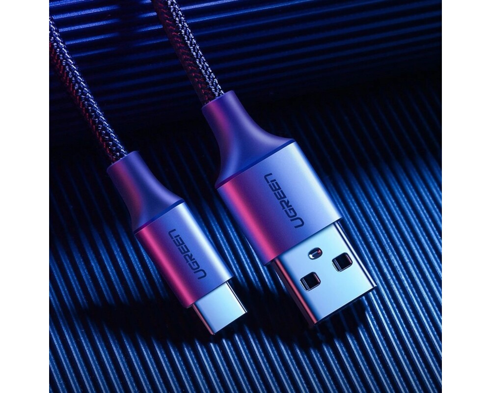 Кабел Ugreen US288 60126 USB-A към USB-C – 1 м - сив 2