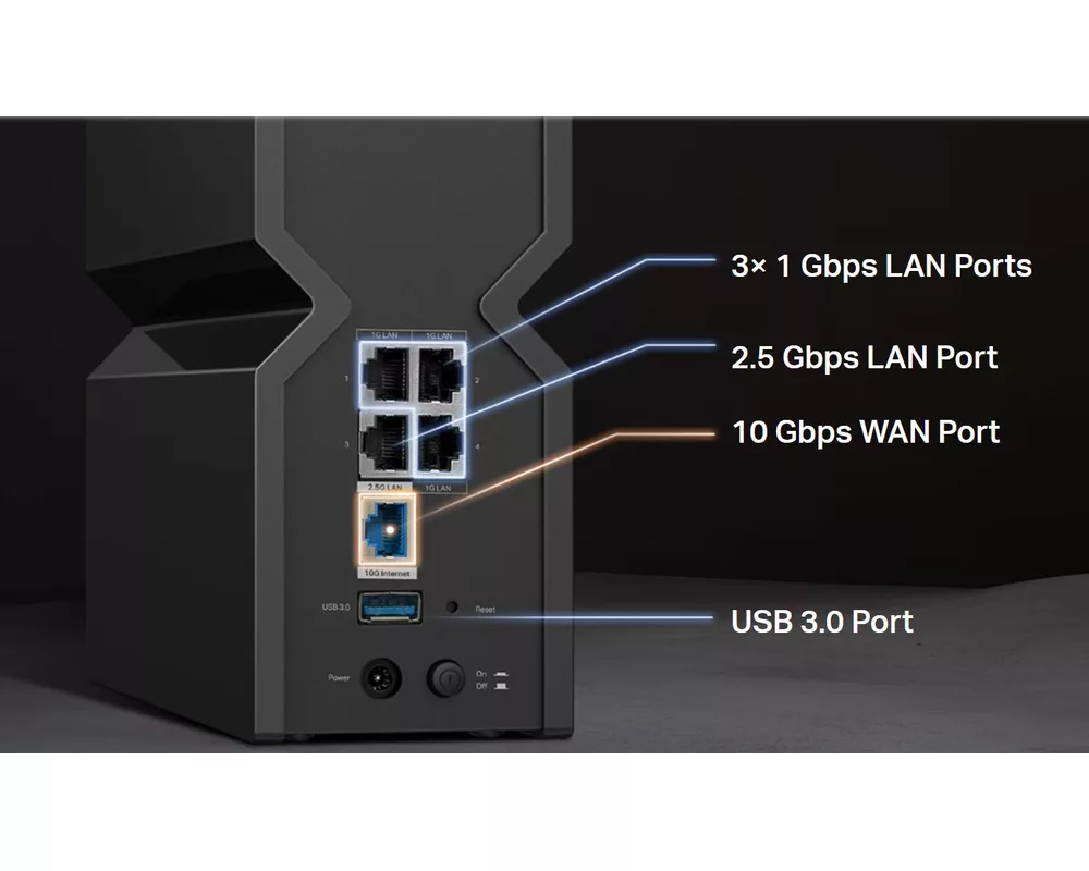 Рутер TP-Link Archer BE700 BE15000 3-лентов 10