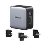 <span>Зарядно</span> Ugreen CD296 90409, 220V 2xUSB C,1xUSB,65W, с адаптери за US,UK,EU <span class='catalog-num-in-name'>90409</span> - 