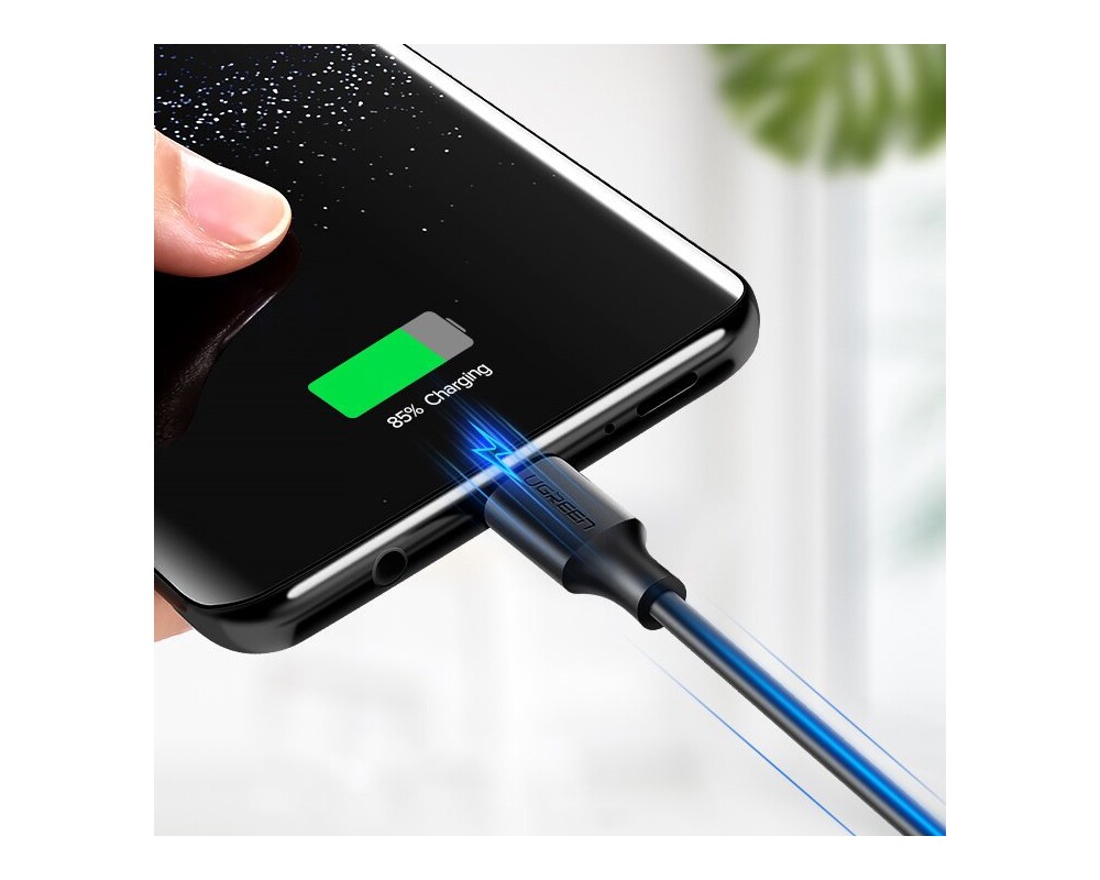 Кабел Ugreen - US287 60121, USB-А/USB-C, 1 m - бял 2