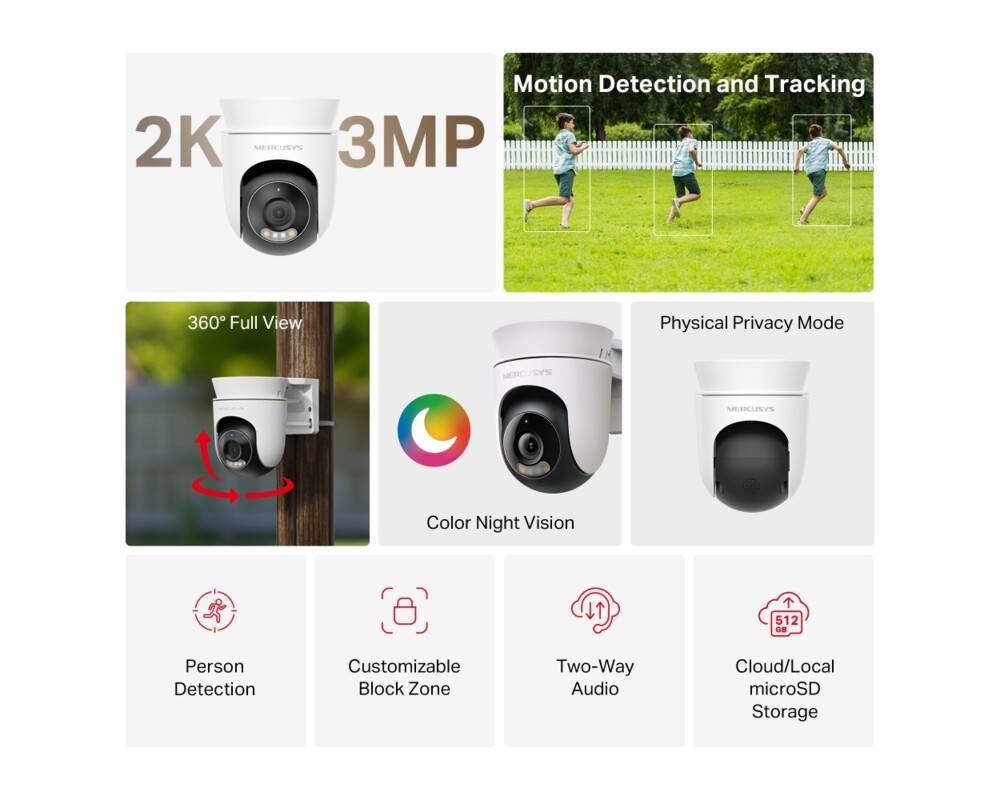 Цифрова IP камера Mercusys MC510 2