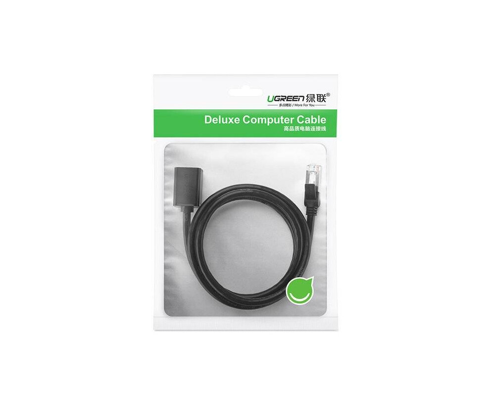 Мрежов кабел Ugreen Ethernet RJ45 Cat 6 FTP 1000Mbps 2м (NW112 11281) - черен 5