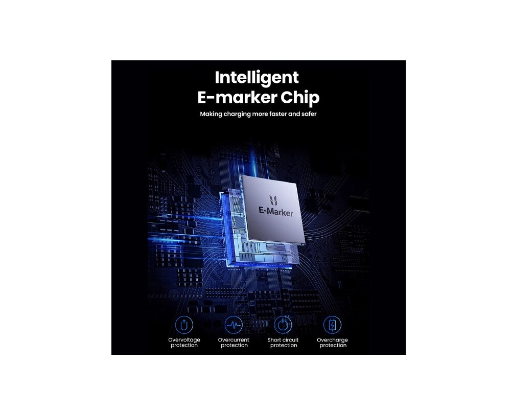 Кабел Ugreen L513 45068, USB-C/USB-C, 240W, 2м - сив 5