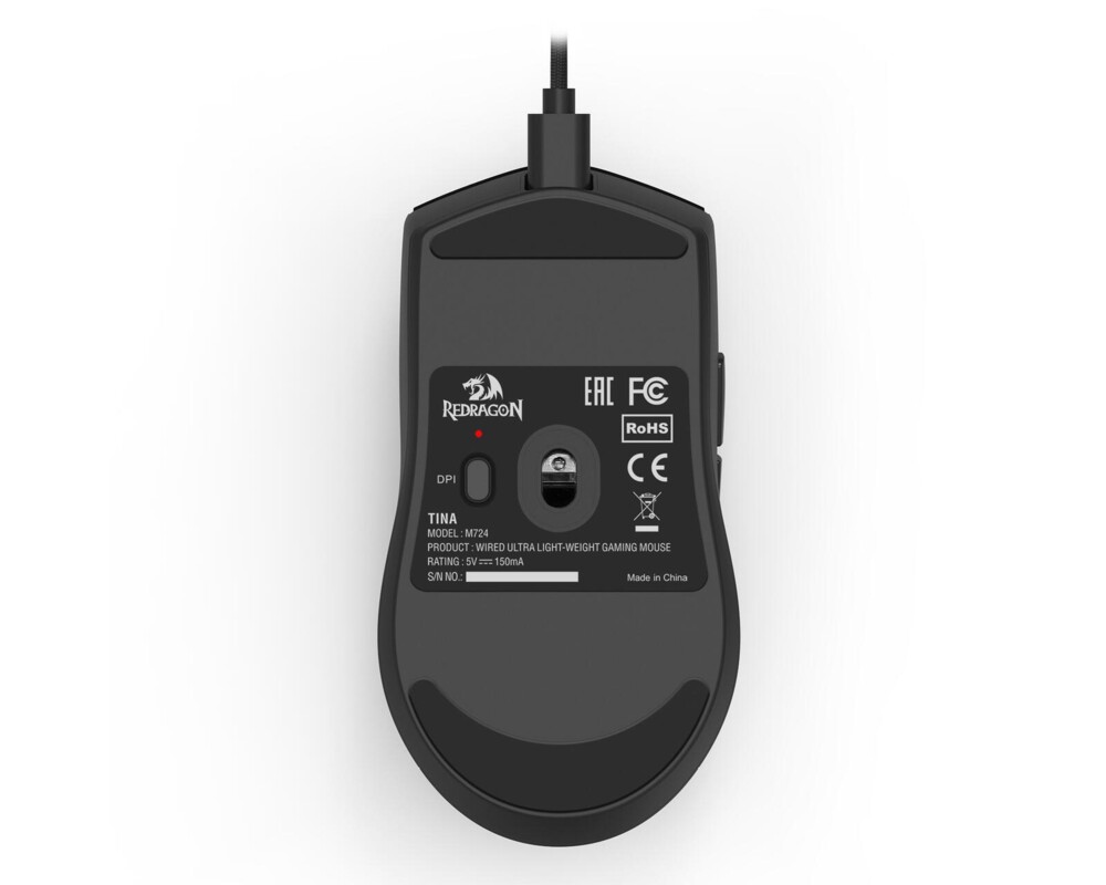 Мишка Redragon K1ng 1K M724 - черна 9