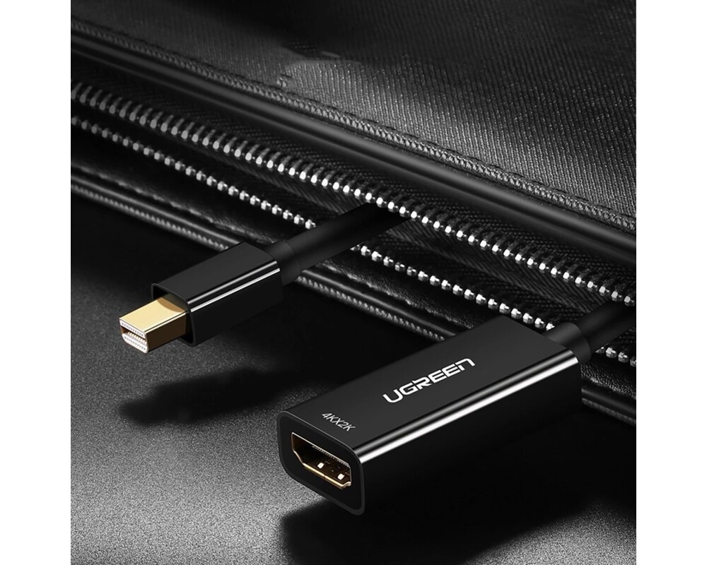 Адаптери UGREEN MD112 / 10461 Mini DisplayPort (мъжки) към HDMI (женски), 1080P @ 60Hz, 0.25 м - черен 6