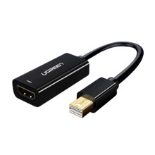  UGREEN MD112 / 10461 Mini DisplayPort (мъжки) към HDMI (женски), 1080P @ 60Hz, 0.25 м - черен 865617 10461 на топ цена - PIC.bg