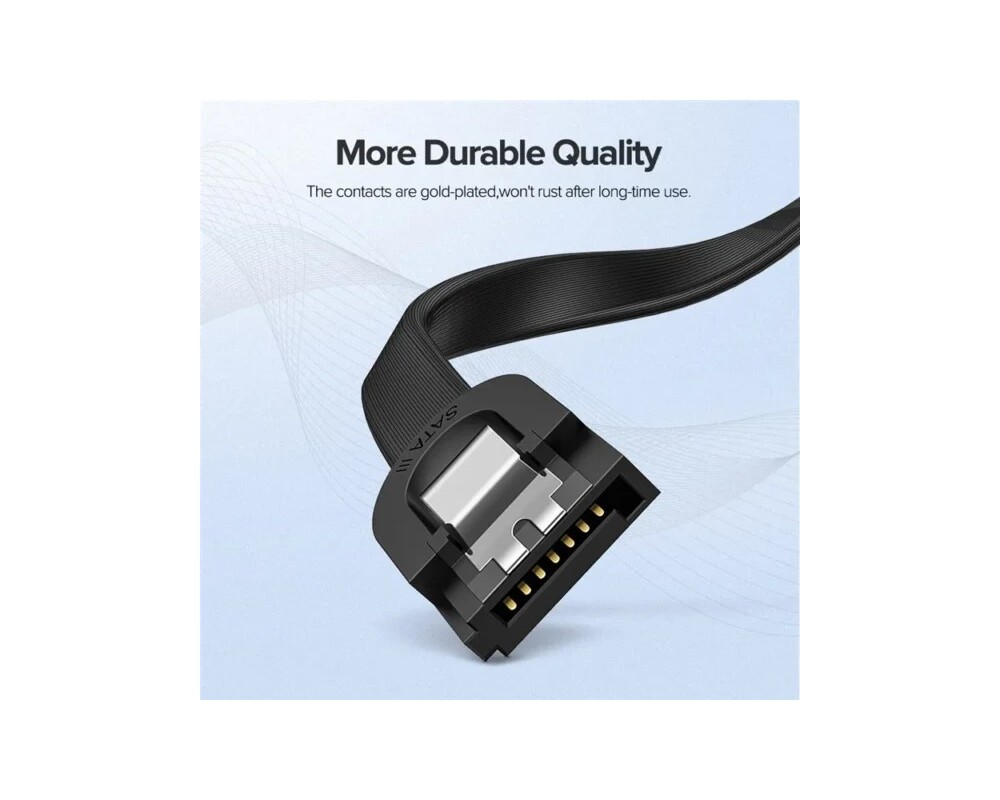 Кабел UGREEN US217 30796 SATA 3.0, 0.5 м - черен 4