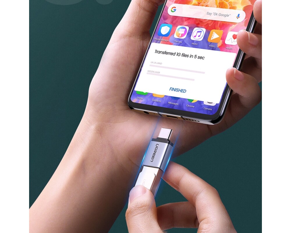 Адаптери UGREEN US270 50283 USB-C (мъжки) към USB 3.0 (женски) OTG Adapter 6