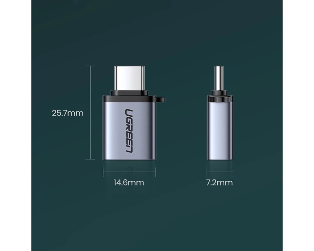 Адаптери UGREEN US270 50283 USB-C (мъжки) към USB 3.0 (женски) OTG Adapter 7