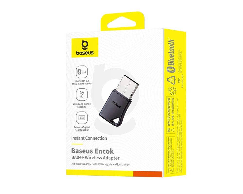 Адаптери Baseus Encok BA04+ Bluetooth 5.4 A10082600121-00 – черен 5