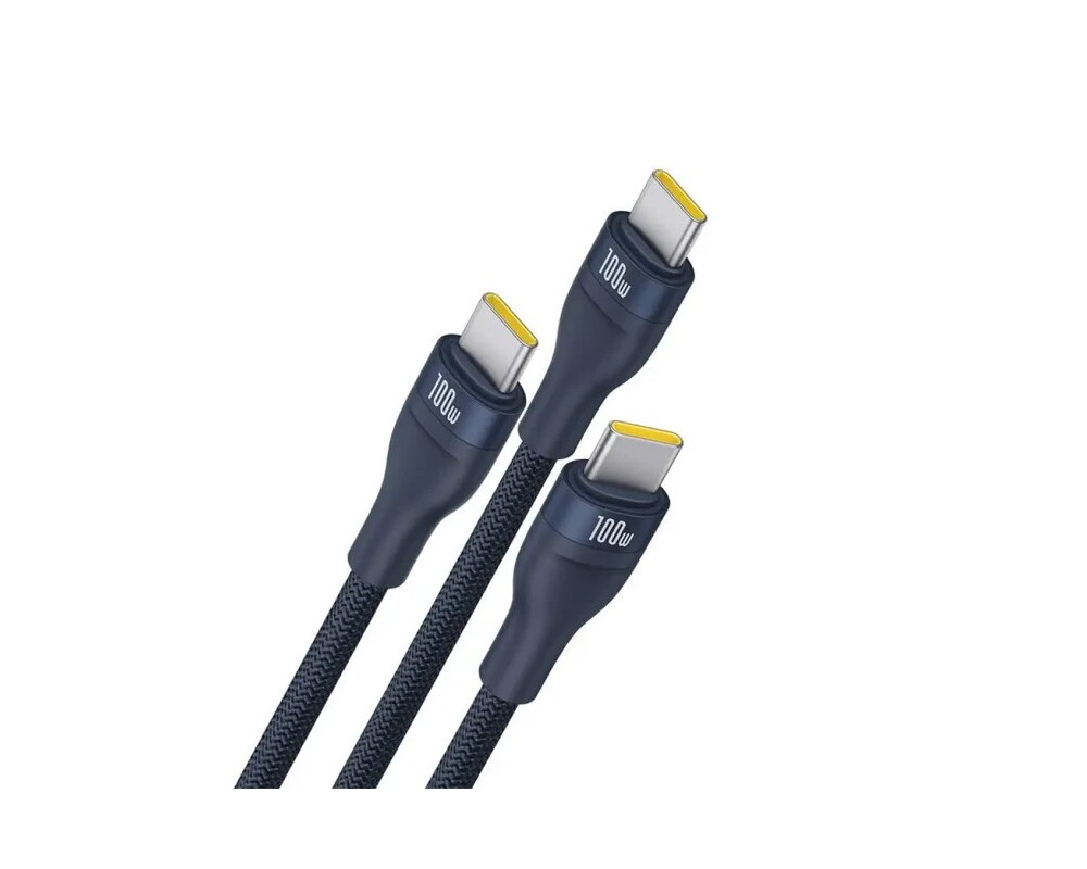 Кабел Baseus Flash Series Type-C към 3x USB-C, 100W, 1.5м  P10377503321-00 - син 5