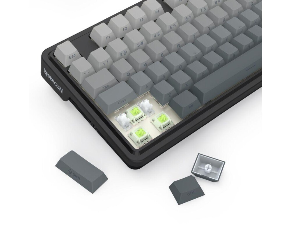 Клавиатура Redragon Ucal Pro K673SP-RGB-PRO, RGB осветление - черна със сив градиент 9