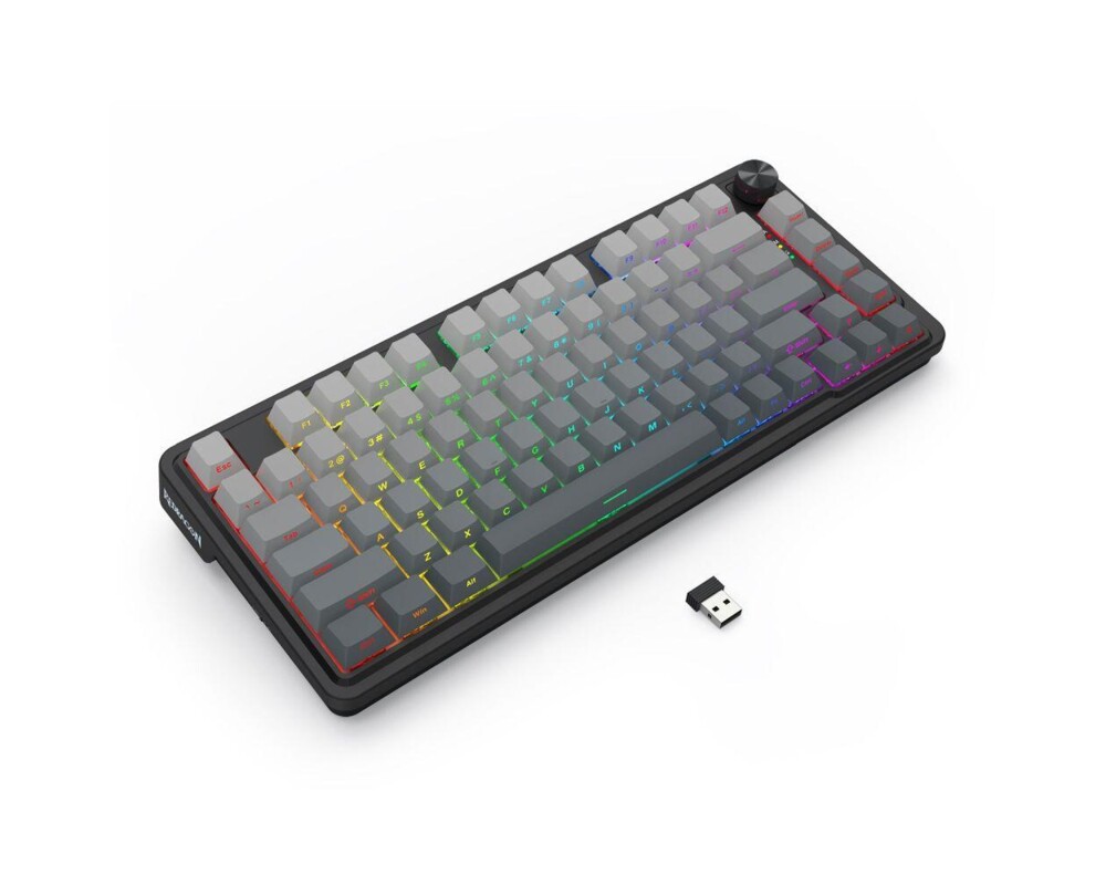Клавиатура Redragon Ucal Pro K673SP-RGB-PRO, RGB осветление - черна със сив градиент 6