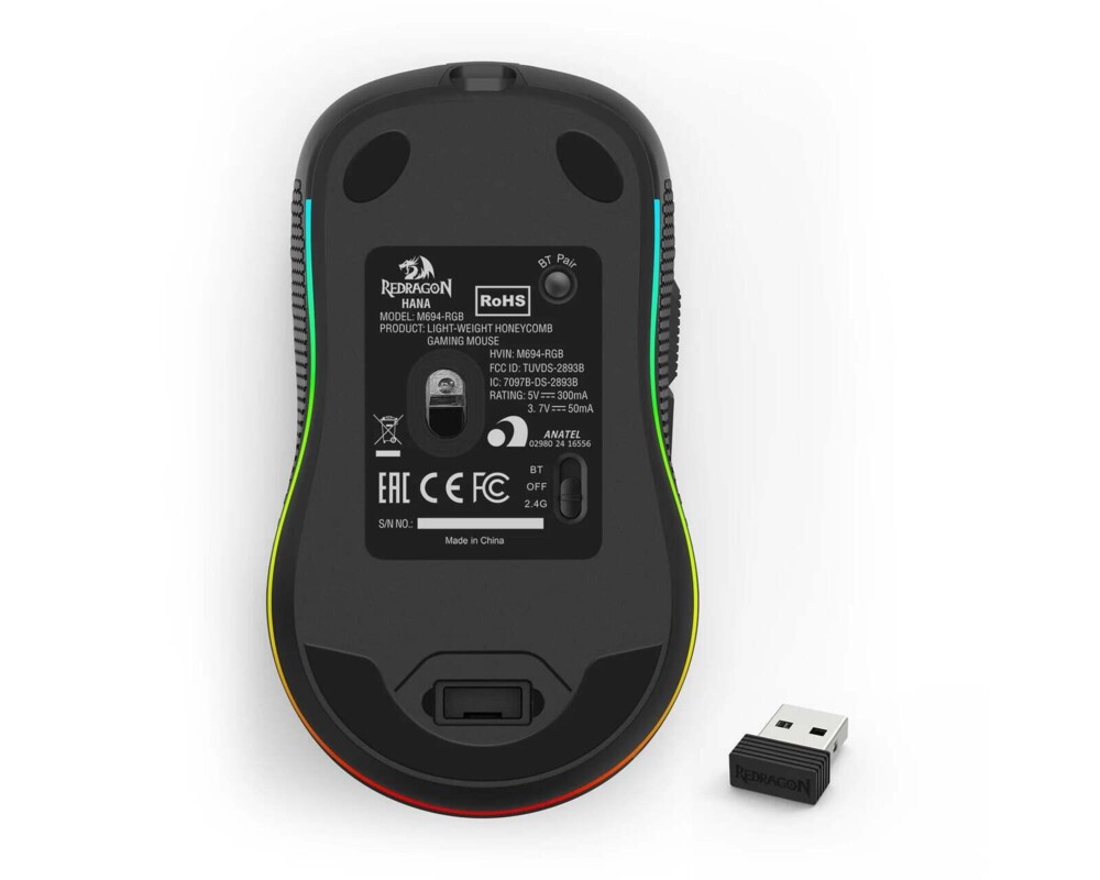 Мишка Redragon Hana M694-RGB с RGB осветление - черна 9