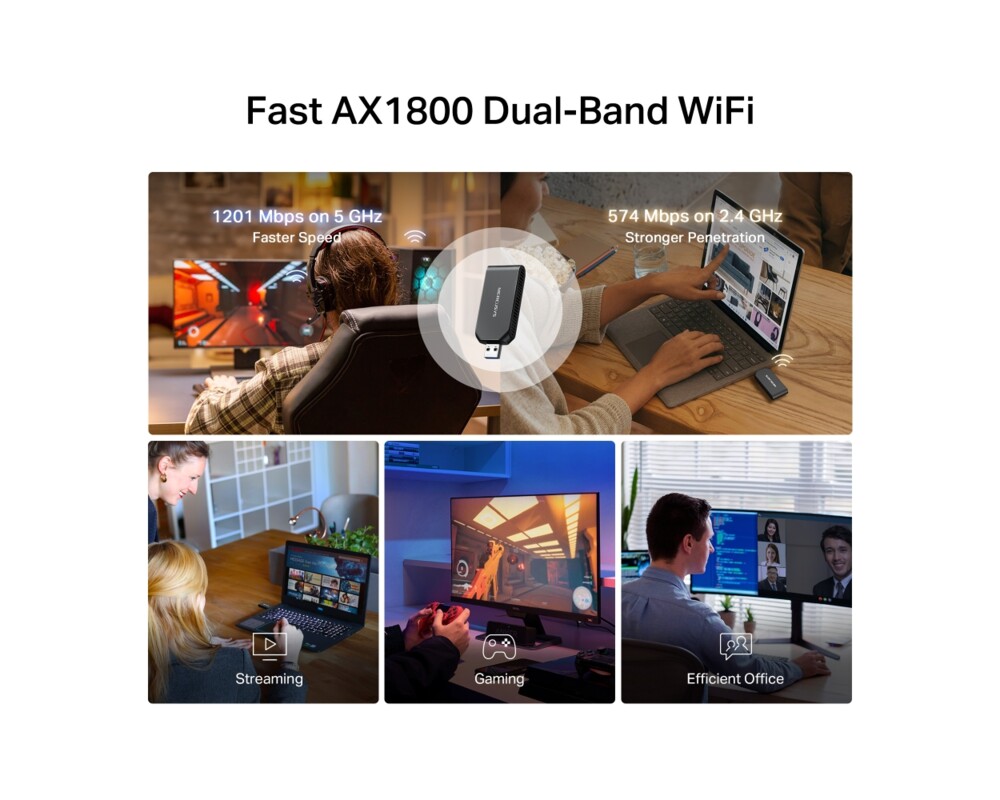 Мрежова карта Mercusys MA70XM Wi-Fi 6 AX1800 5