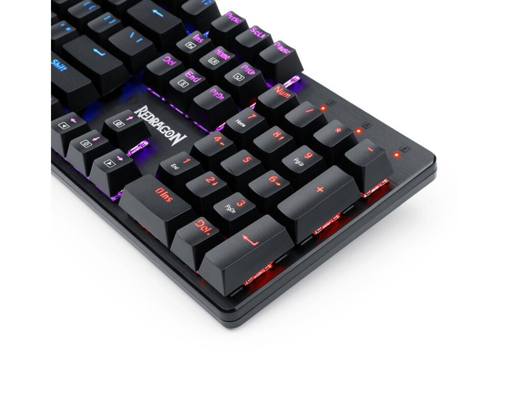 Клавиатура Redragon Sindri K671, Rainbow lighting, червени превключватели - черна 7