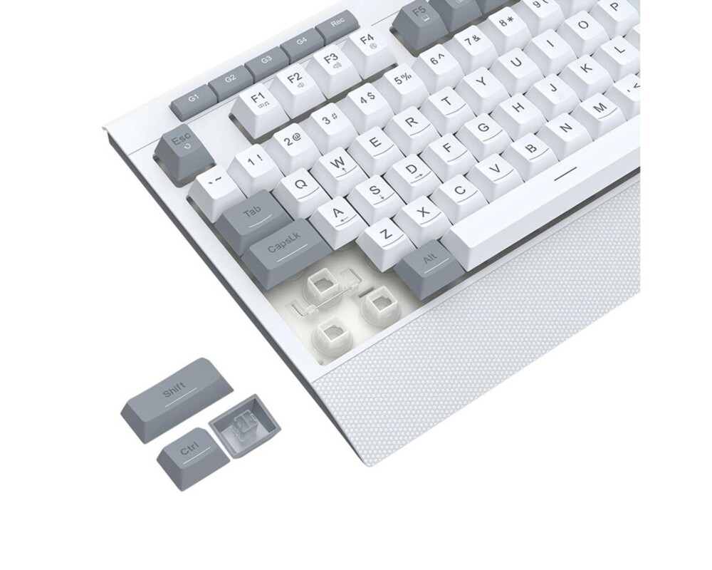 Клавиатура Redragon S151W Gaming Essentials с RGB подсветка - бяла 4